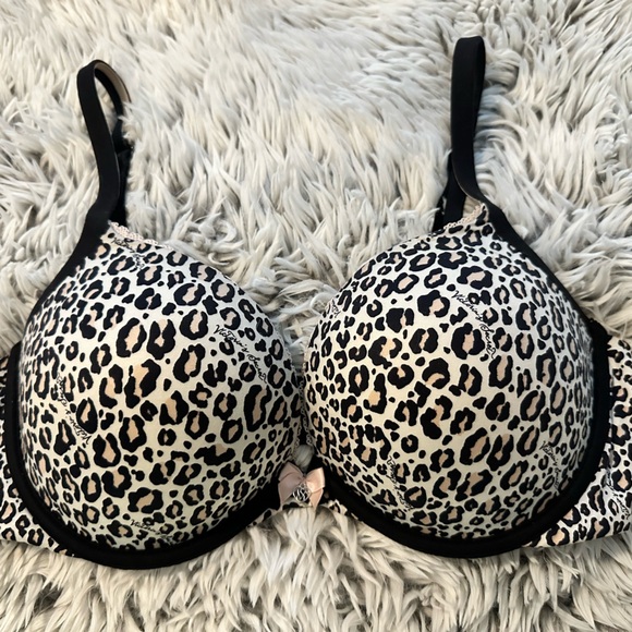 Victoria’s Secret Push Up Bra 36D Cheetah - Picture 1 of 8